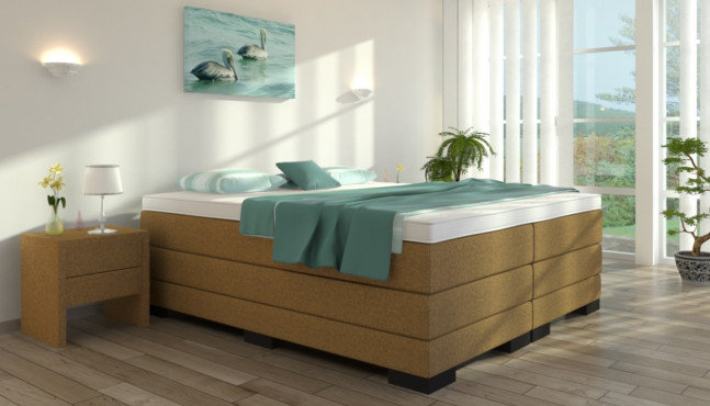 Boxspringbett Gustav ohne Kopfteil in Anthrazit
