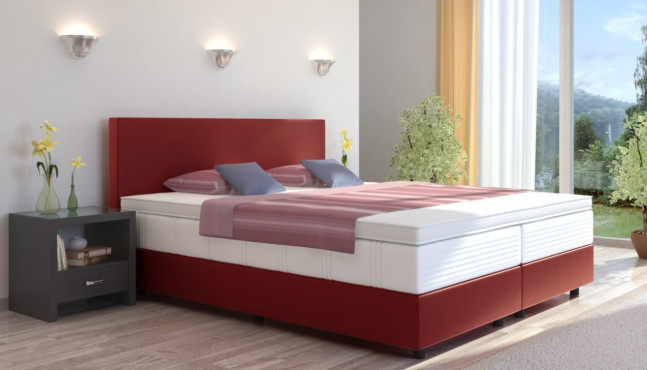 Boxspringbett Emil in Anthrazit-Grau