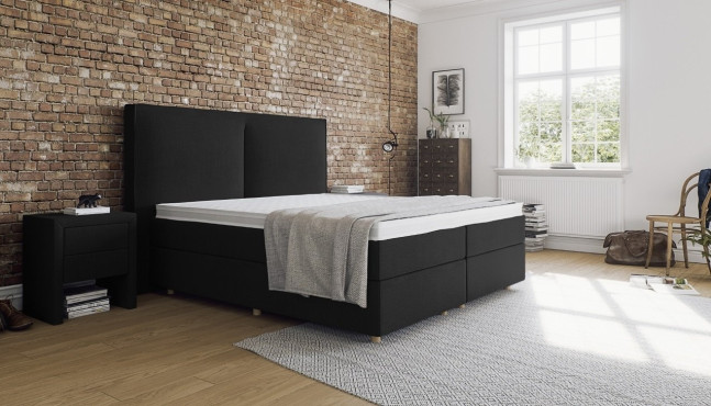 Boxspringbett Noah in Kiss Eisblau