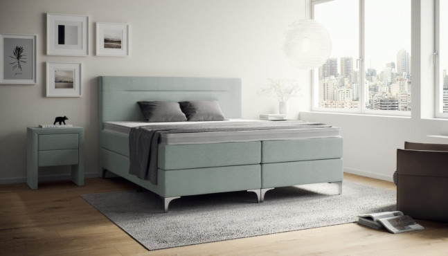 Boxspringbett Fritz in Anthrazit