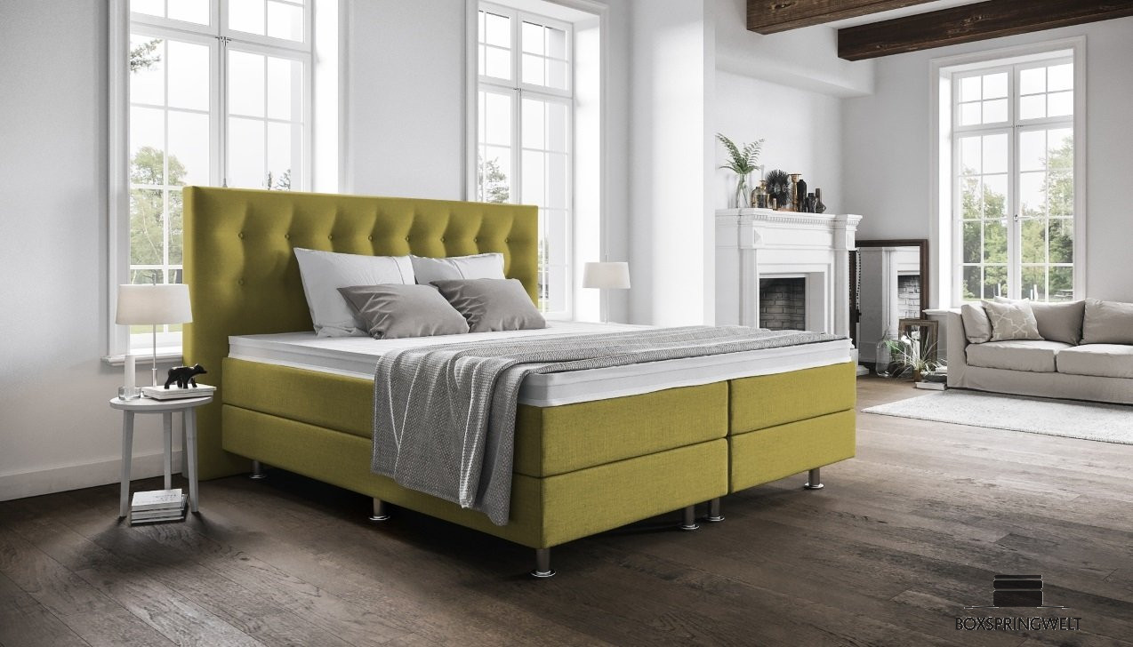 Boxspringbett Paula in Board Olive