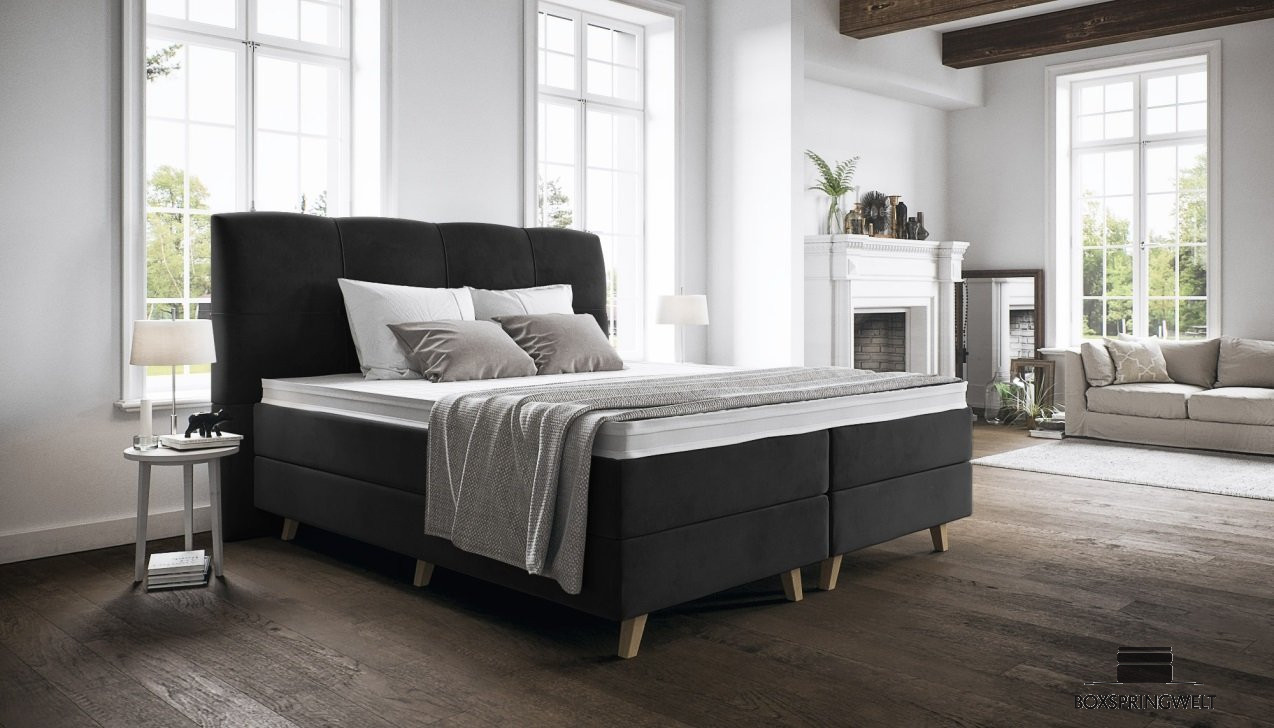 Boxspringbett Paula in Adore Anthracite