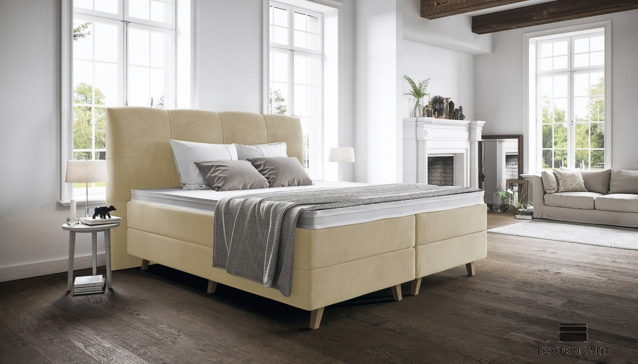 Boxspringbett Paula in Adore Beige   