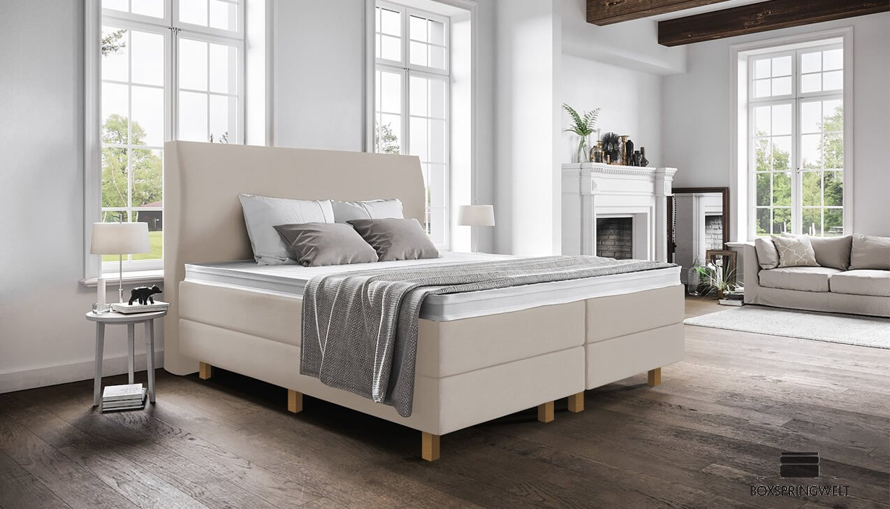 Boxspringbett Paula in Mine Cream