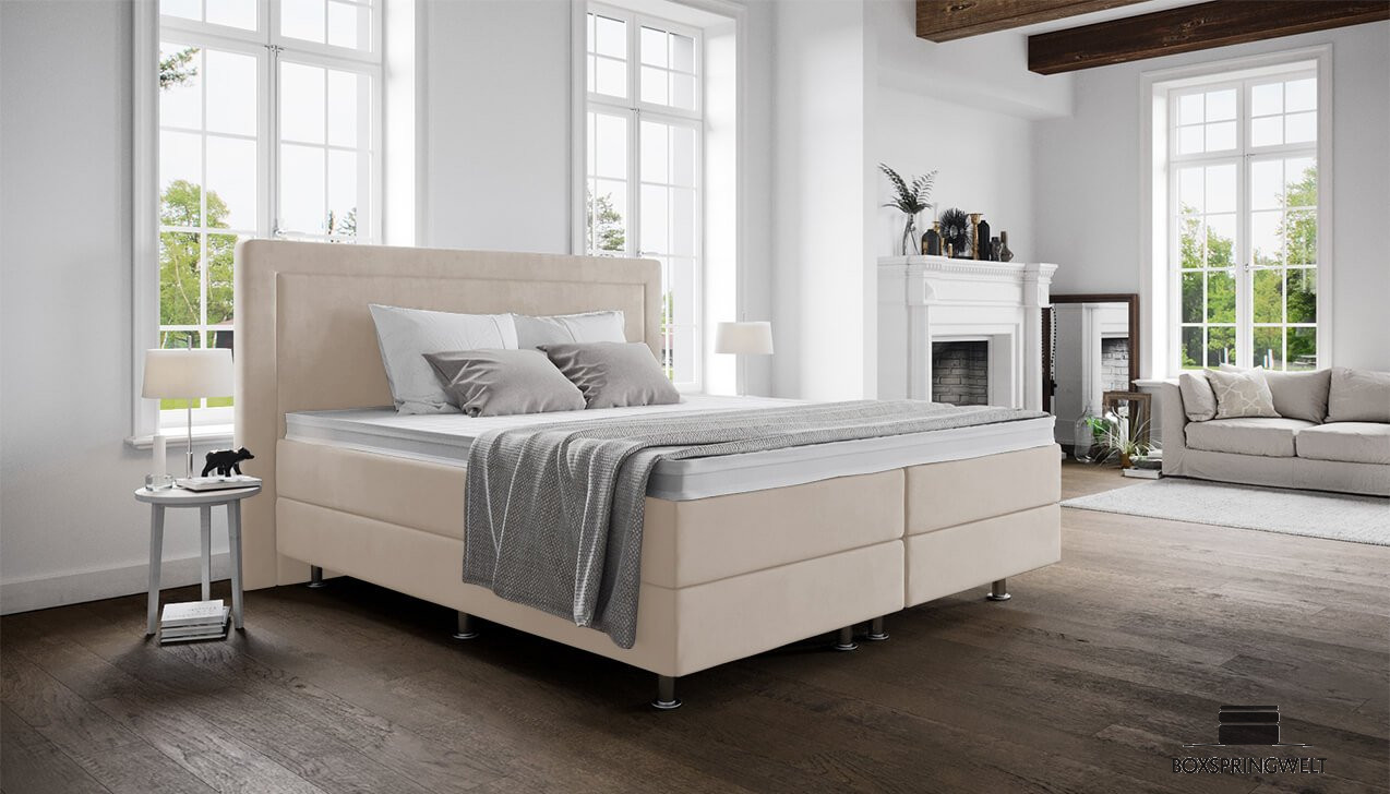 Boxspringbett Paula in Challenger Natural
