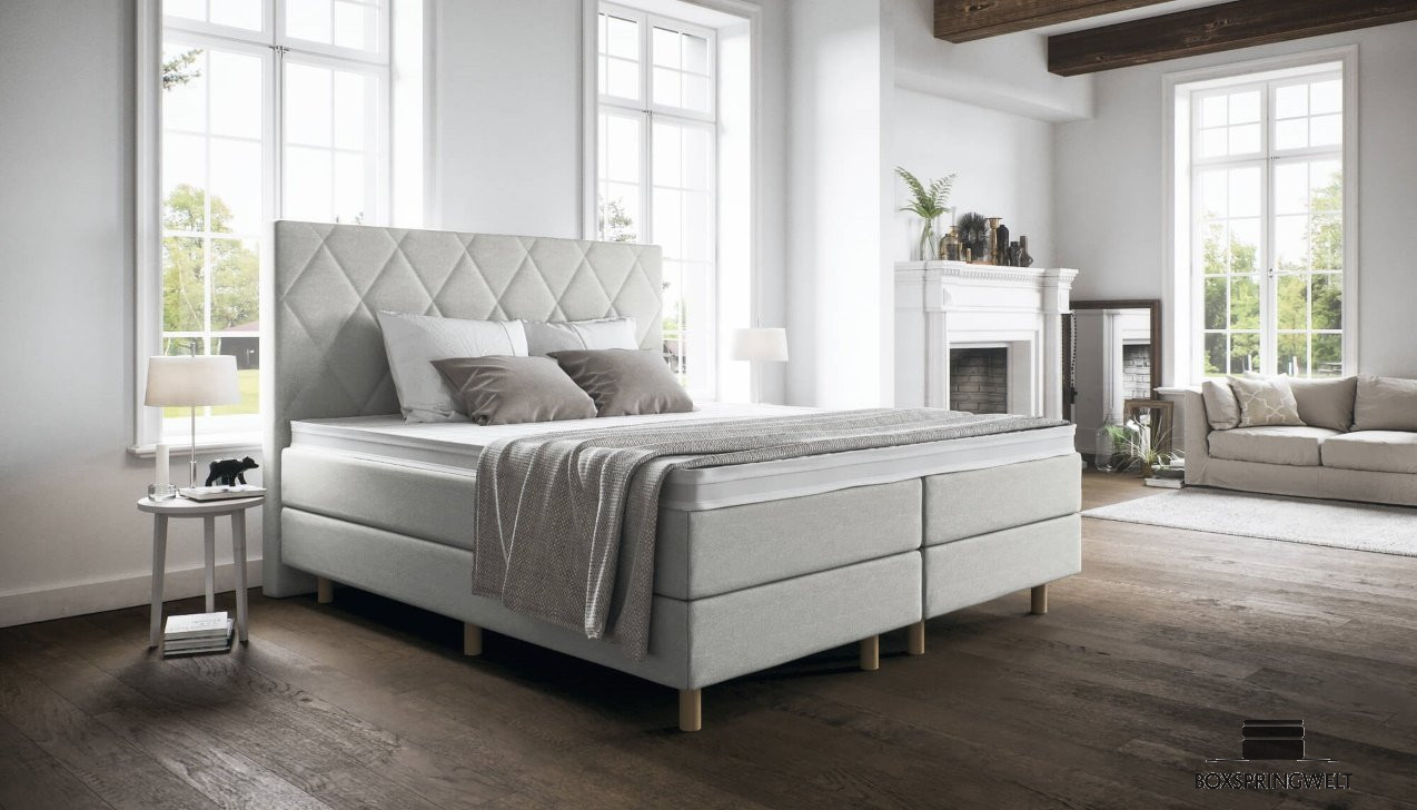 Boxspringbett Paula in Luca Dolphin