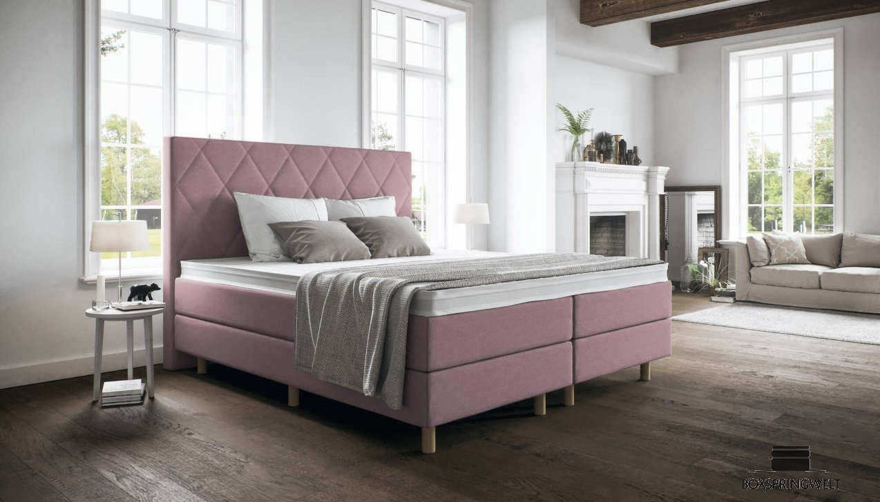 Boxspringbett Paula in Luca Lila