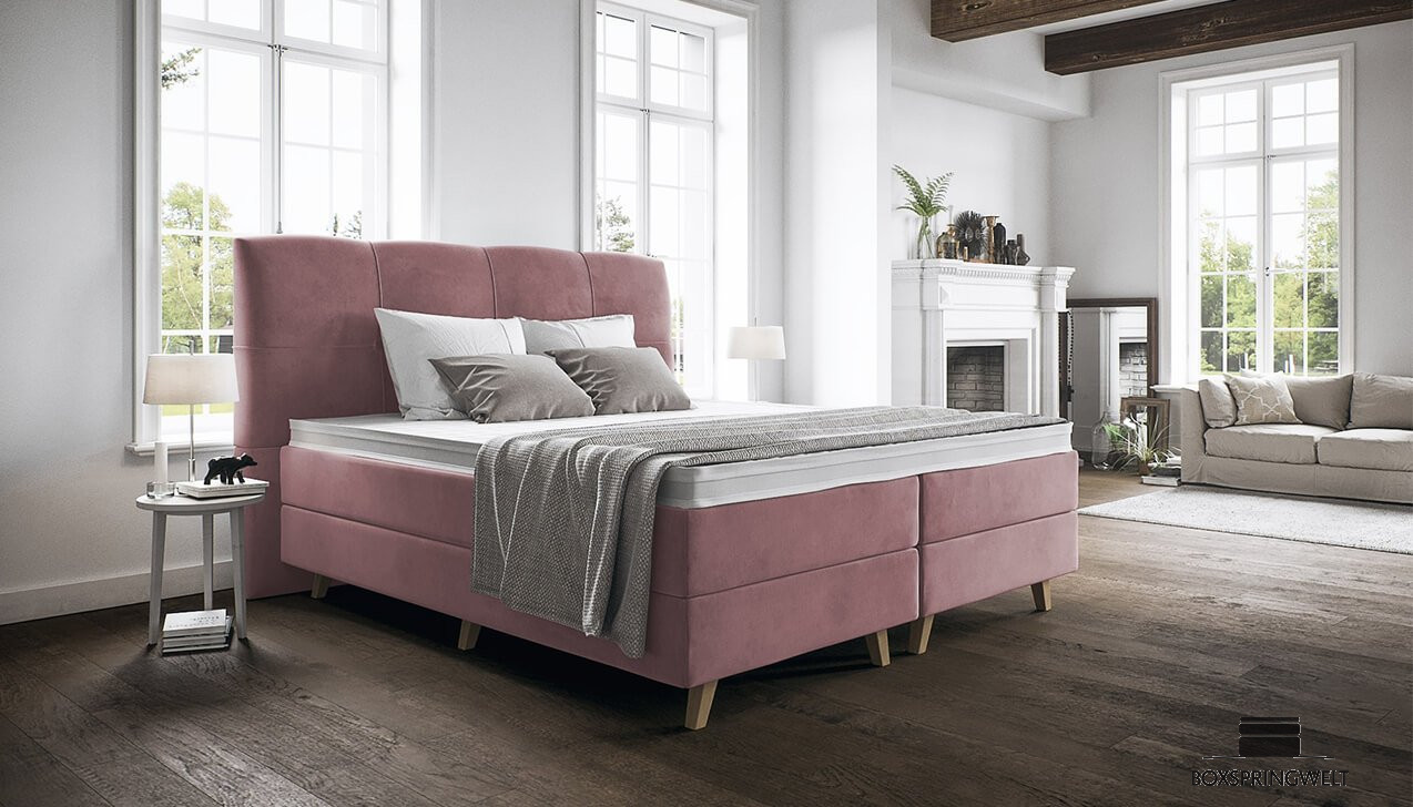 Boxspringbett Paula in Adore Pale