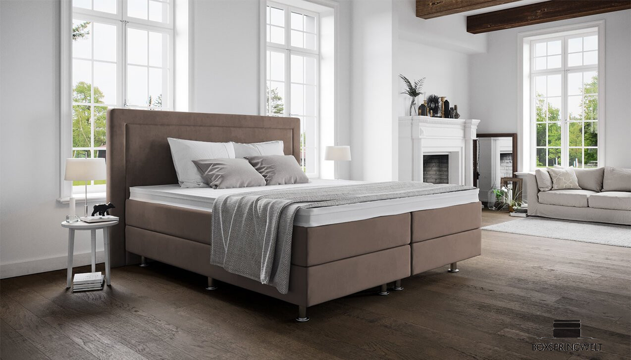 Boxspringbett Paula in Challenger Taupe