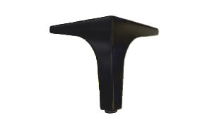 Metallfuß, schwarz, ca. 12cm