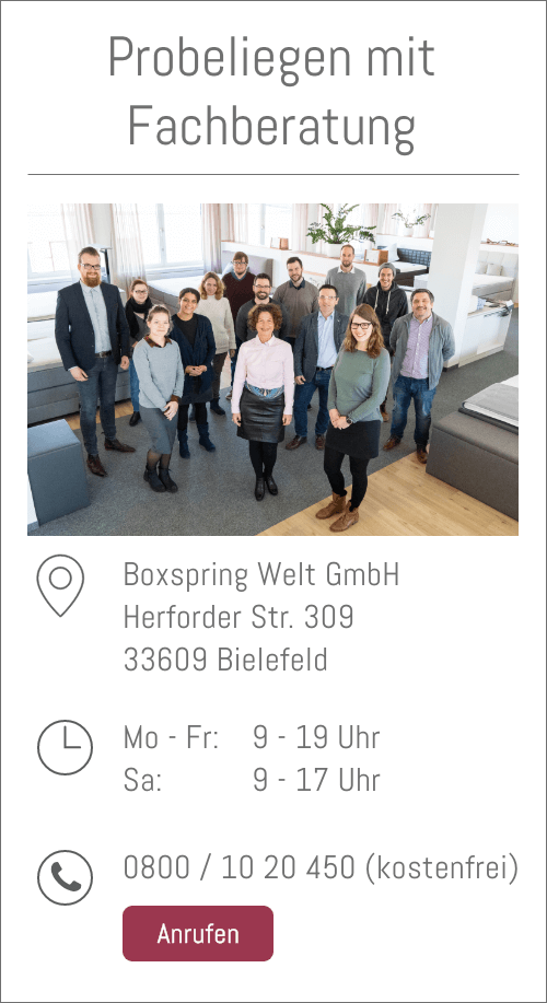 Boxspringbett Fachgeschäft Bielefeld